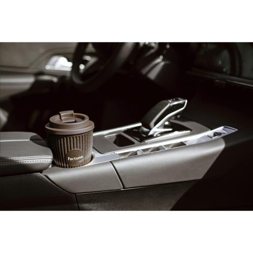 Koffie to-go beker koffievezel en suikerriet bruin
