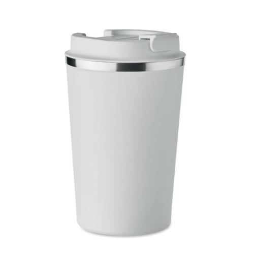 Dubbelwandige rvs drinkbeker Brace wit