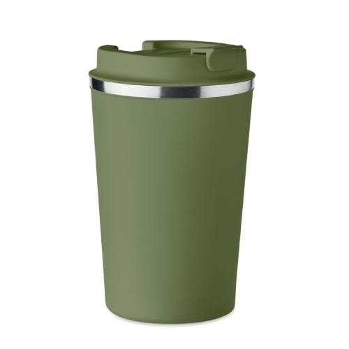 Dubbelwandige rvs drinkbeker Brace donkergroen