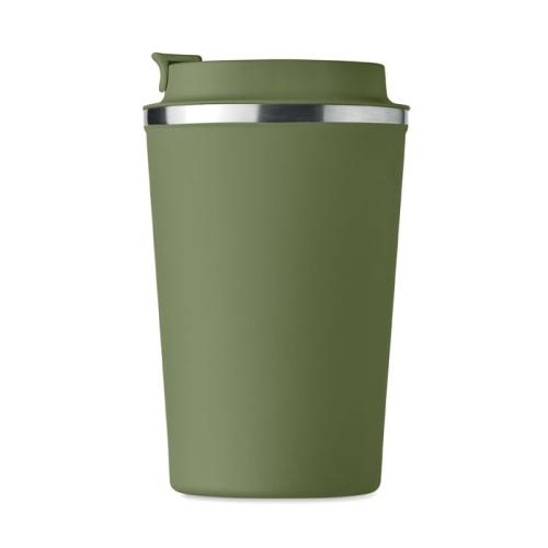 Dubbelwandige rvs drinkbeker Brace donkergroen