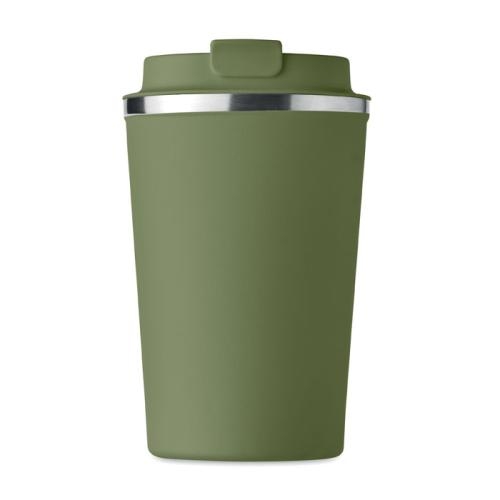 Dubbelwandige rvs drinkbeker Brace donkergroen