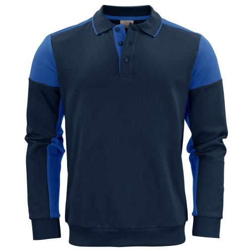 Prime polosweater unisex marineblauw/kobalt,2xl