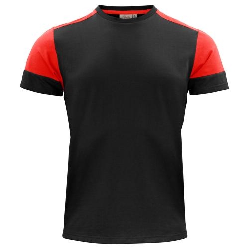 Prime T-shirt heren zwart/rood,2xl