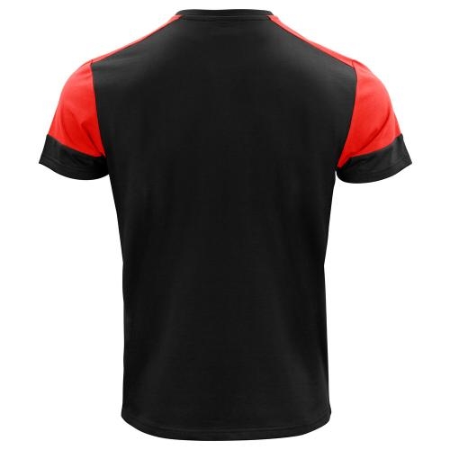 Prime T-shirt heren zwart/rood,l