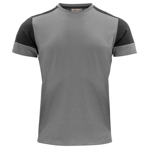Prime T-shirt heren staalgrijs/zwart,2xl