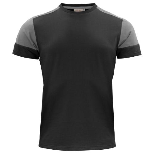 Prime T-shirt heren zwart/staalgrijs,2xl