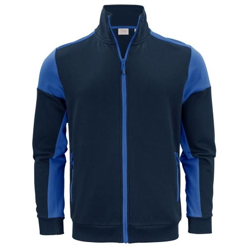 Prime sweater full zip heren marineblauw/kobalt,m