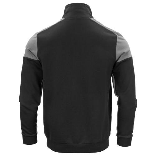 Prime sweater full zip heren zwart/staalgrijs,2xl