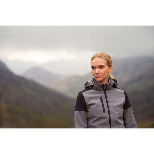 Prime Softshelljas dames zwart/rood,l