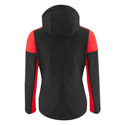 Prime Softshelljas dames zwart/rood,l