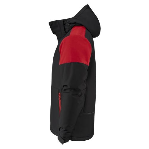 Prime padded softshelljas zwart/rood,l