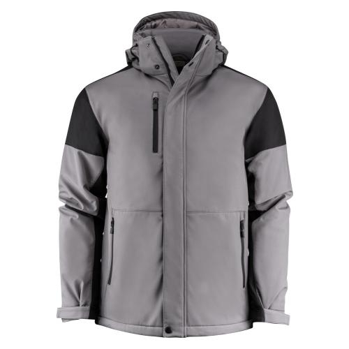 Prime padded softshelljas staalgrijs/zwart,l