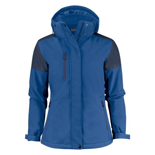 Prime padded softshelljas dames marineblauw/kobalt,l