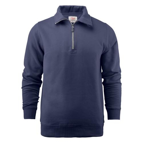 Sweatshirt Rounders half zip wit,l
