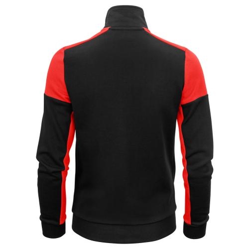 Sweatvest Prime dames zwart/rood,2xl