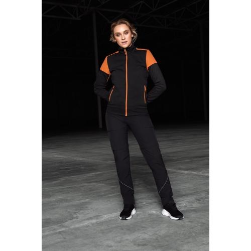 Sweatvest Prime dames zwart/rood,2xl