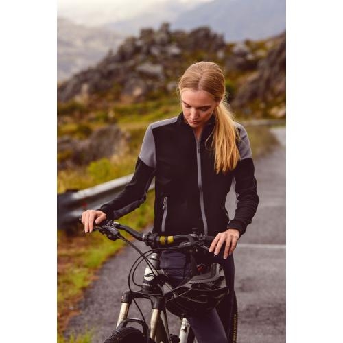 Sweatvest Prime dames zwart/rood,2xl