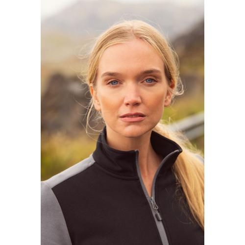 Sweatvest Prime dames zwart/rood,2xl