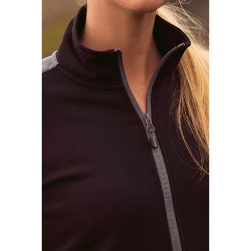 Sweatvest Prime dames zwart/rood,2xl