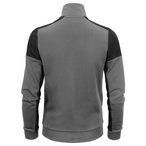 Sweatvest Prime dames staalgrijs/zwart,2xl