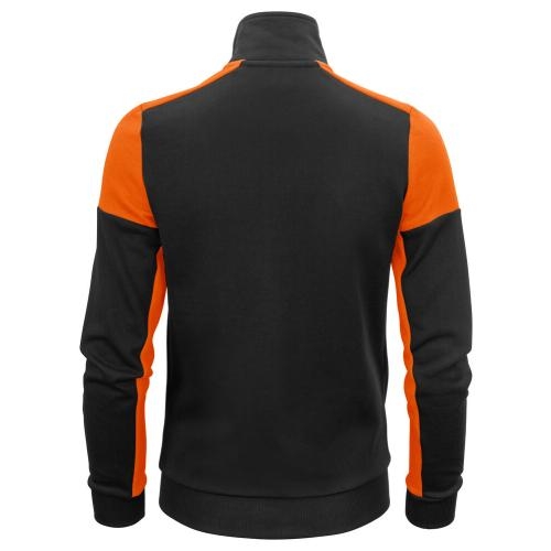 Sweatvest Prime dames zwart/oranje,2xl