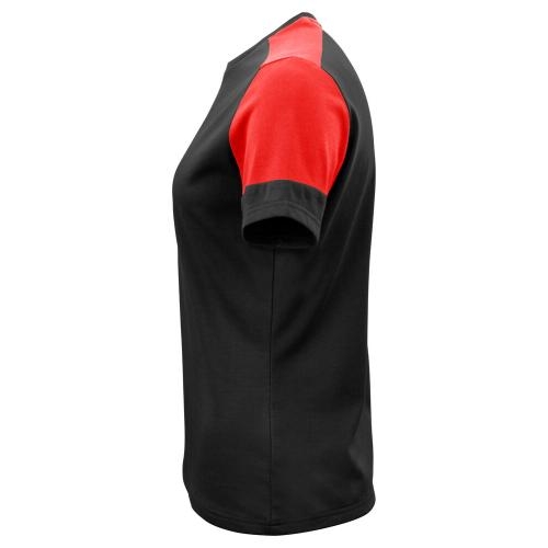 Prime T-shirt dames zwart/rood,l