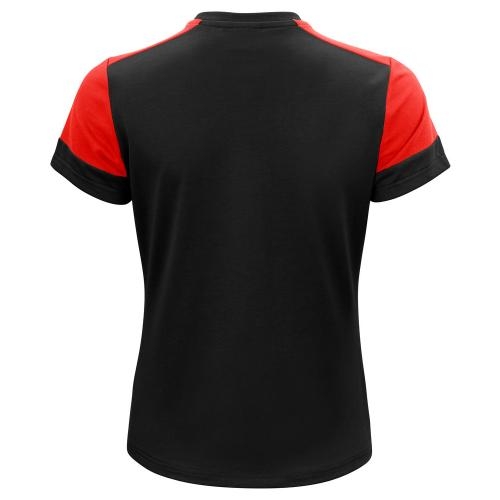Prime T-shirt dames zwart/rood,l