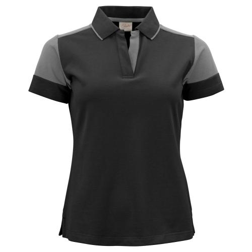 Prime
Polo Dames zwart/staalgrijs,2xl