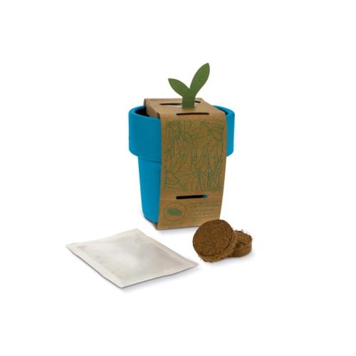 Hot-but-cool beker aardbeienzaadjes blauw