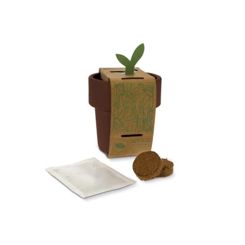 Hot-but-cool beker basilicumzaadjes bruin