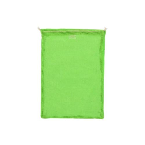 Gekleurd herbruikbaar groente fruitzakje 30x40cm lichtgroen
