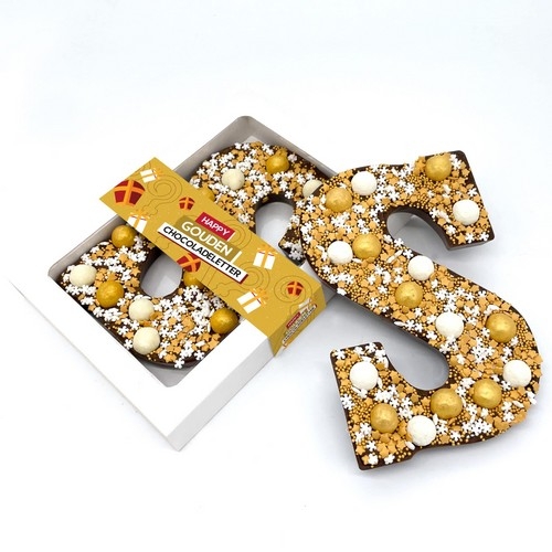Happy GoudChocoladeletter Goud multicolour