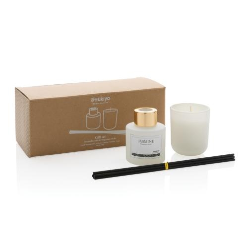 Ukiyo kaars en geursticks wit