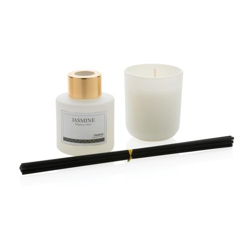 Ukiyo kaars en geursticks wit