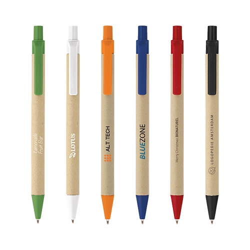 ECO pen maïs en karton blauw