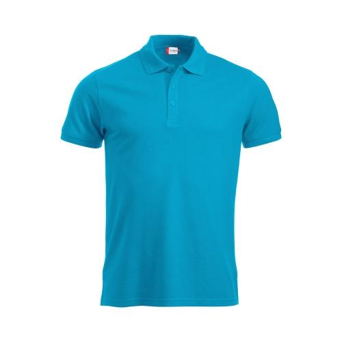 Manhattan heren polo turquoise,l
