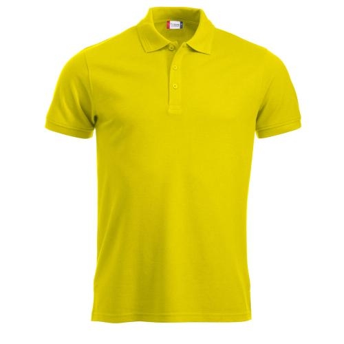 Manhattan heren polo signaalgeel,3xl