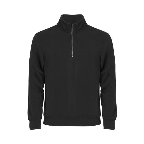 Basic halfzip zwart,l