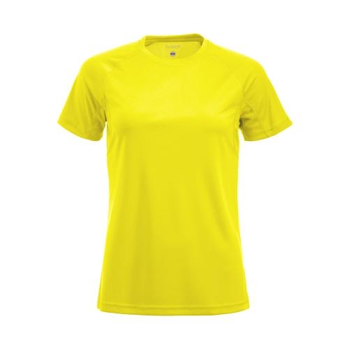 Active-T T-shirt dames signaalgeel,l