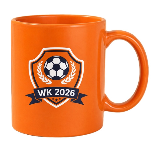 Gekleurde mok Lucas oranje