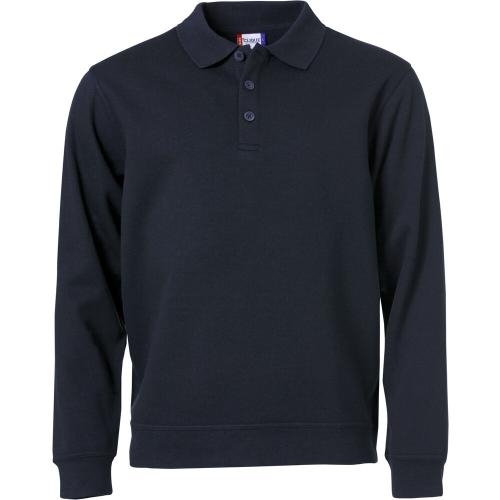 Basic polo sweater dark navy,l
