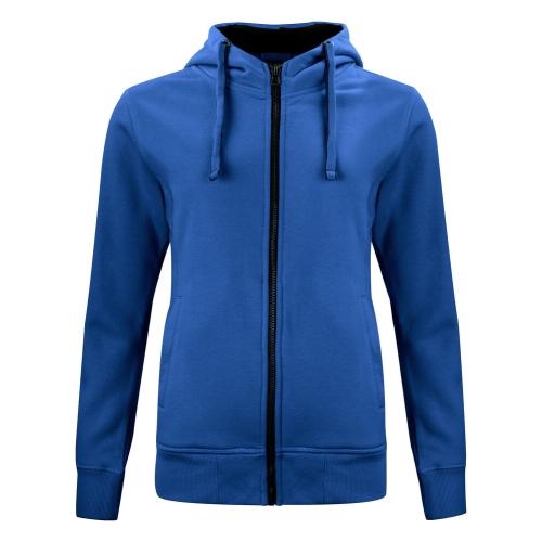 Classic hoody full zip dames kobalt,l