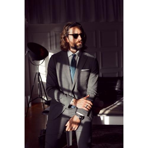 Overhemd Green Bow 01 Slim fit wit,l
