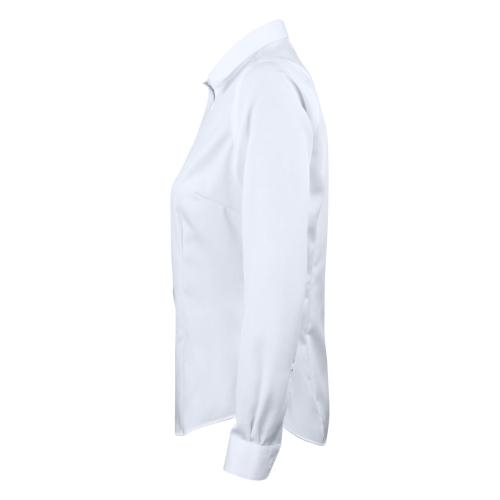 GB01 twill overhemd dames wit,3xl