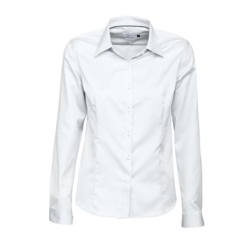GB01 twill overhemd dames wit,3xl