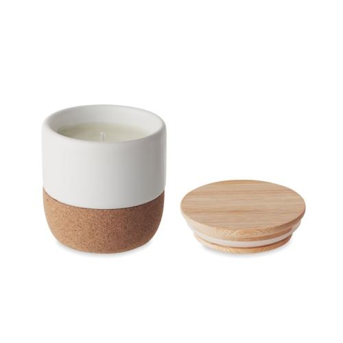 Plantaardige kaars Linen wit
