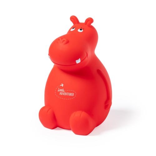 Spaarpot Hippo rood