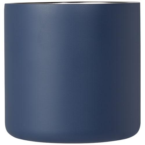 Mok van gerecycled RVS Bjorn 360 ml donkerblauw