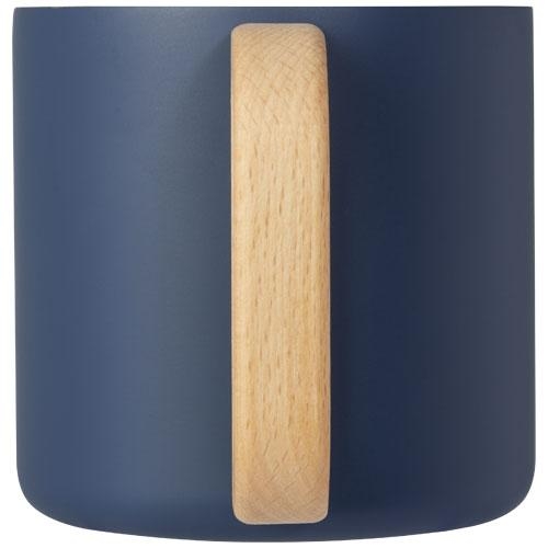 Mok van gerecycled RVS Bjorn 360 ml donkerblauw
