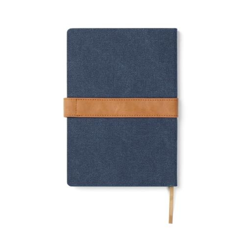 RCS recycled canvas notitieboek donkerblauw